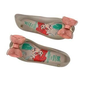 Mini Melissa Cream and Pink Kids Dress Shoes